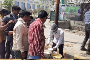 Food Distribution drive gauri shiksha foundation