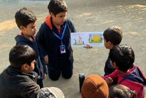 Prometheus School Students Donate Books to Sai Kripa School